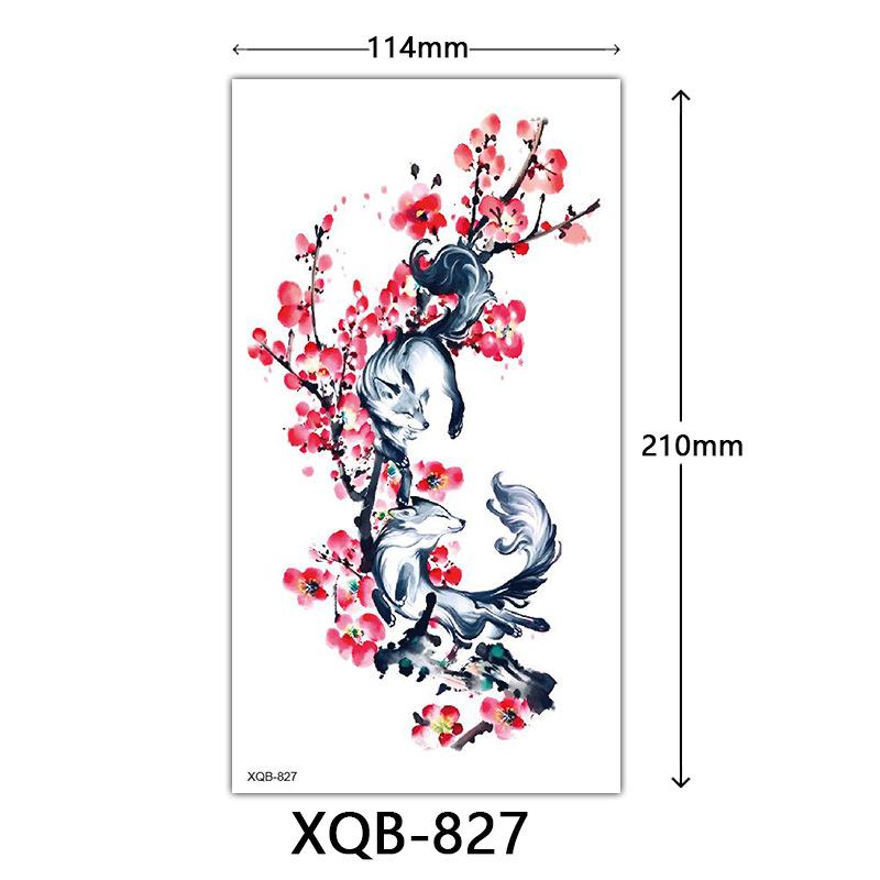 Small Full Arm Tattoo Sticker, Flower Letters, Plain Flower Tattoo Sticker Tattoo