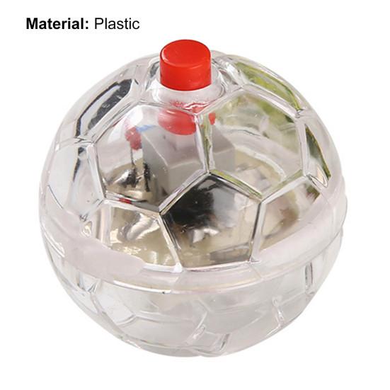 Pet Ball Toy Transparent Interactive Plastic Pet Cat Dogs Glowing Ball Toy for