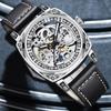 New Skeleton Mechanical Mens Watches Top Brand Luxury Steampunk Transparent Hollow Automatic Watch Relogio Masculino 8625