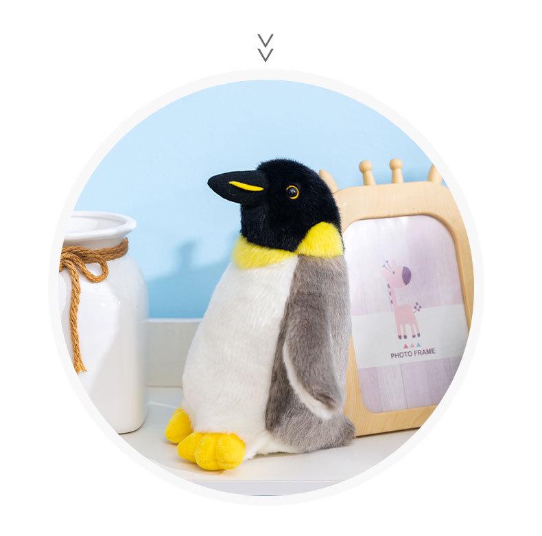 Yellow Penguin Plush Toy & Pillow for Children - Cognitive Ornament & Gift
