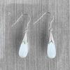 S925 Sterling Silver Moonstone Cat's Eye Dangle Earrings - Elegant, Versatile, High-End Fashion Jewelry