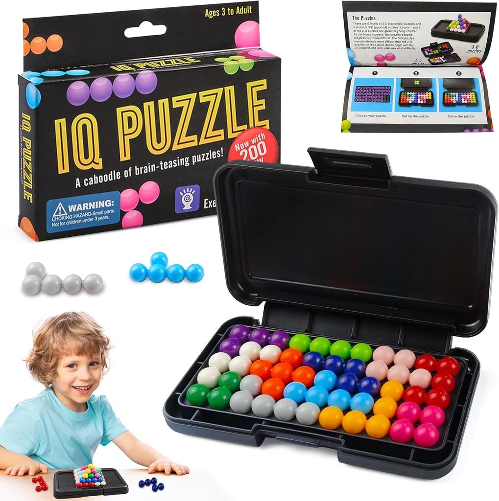 IQ Puzzler Pro, Puzzle Game,Puzzle Games for Children, with 200 Types of Challenges, 3D Logic Games for Children from 8 Years and Adults