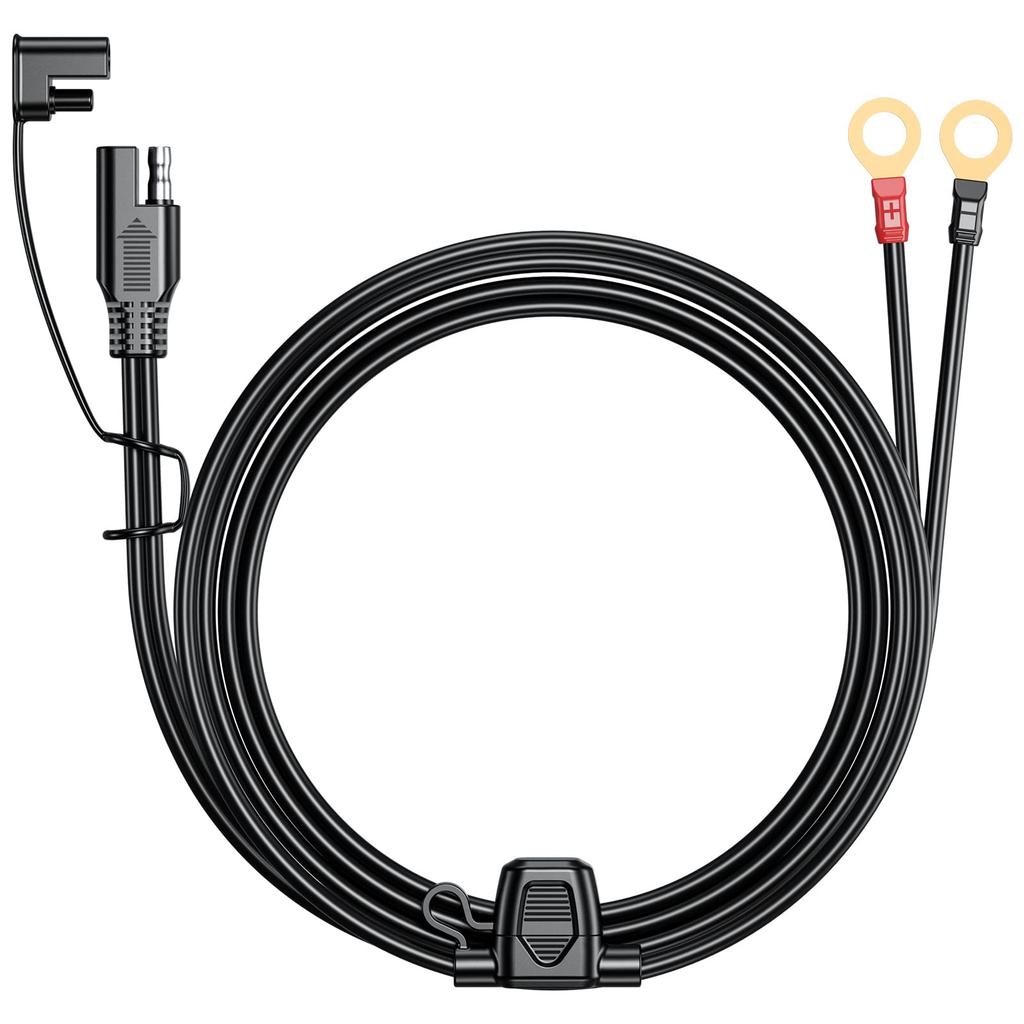 Kaedear Motorcycle Wiring Holder 18AWG Waterproof SAE Wiring Power Cable Fuse Terminal KDR-SAE1-180 (1.8m)