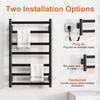 SIOYIE Electric Heated Towel Rack, Towel Warmer with Timer, Smart Bathroom Radiator, Wall-Mounted Heater, Towel Dryer