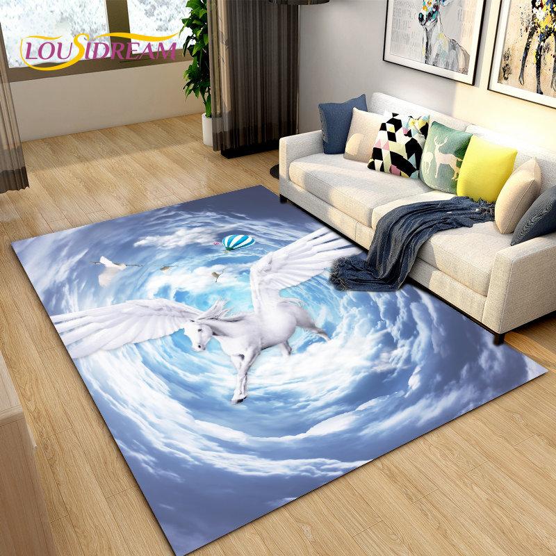 3D Illusion Animal,Zoon,Beast Area Rug Large,Carpet for Living Room Bedroom Sofa,Kitchen Doormat Non-slip Floor Mat Tapis Salon