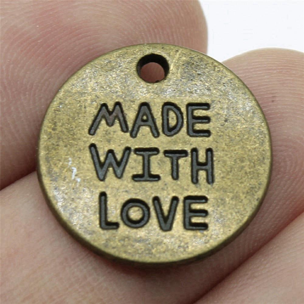 

Круглые бирки Медаль Подвески Подвеска Детские украшения Массовая распродажа Сувенир A17-10pcs-19x19mm