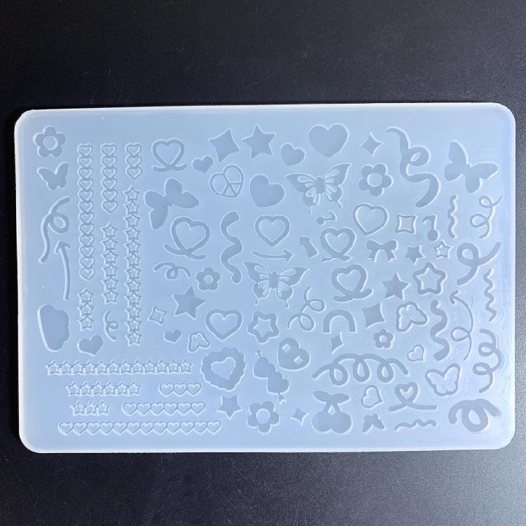 Quicksand Resin Art Mold Crystal Silicone Mold Epoxy Resin Keychain Pendant Mold