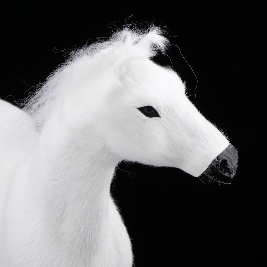 Horse Animal Figure, 1/6 Scale -teke Horses Model, Stuffed Plush Toy, Kids Birthday Gift, 3 Colors