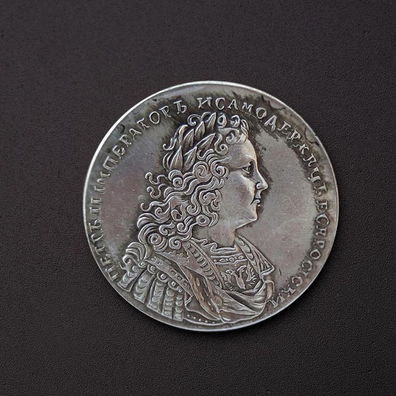Russian antique creative ornament, 1737, women s home small gift, European and American retro crafts, fingertip small coin