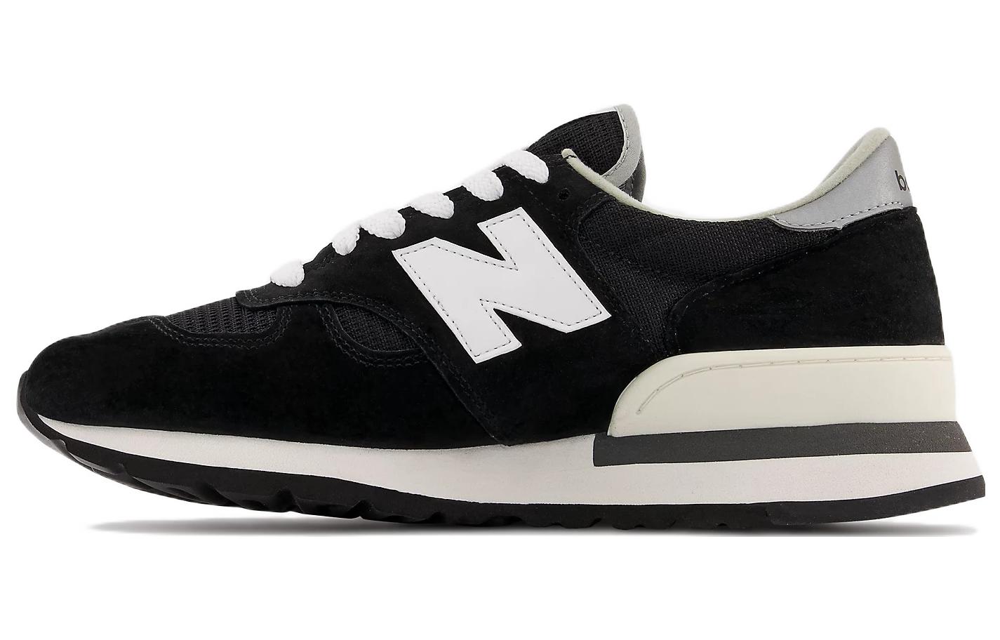 

New Balance NB 990 Retro Versatile Textile Leather Low-Top Running Shoes Men s Black M990BK1 46.5