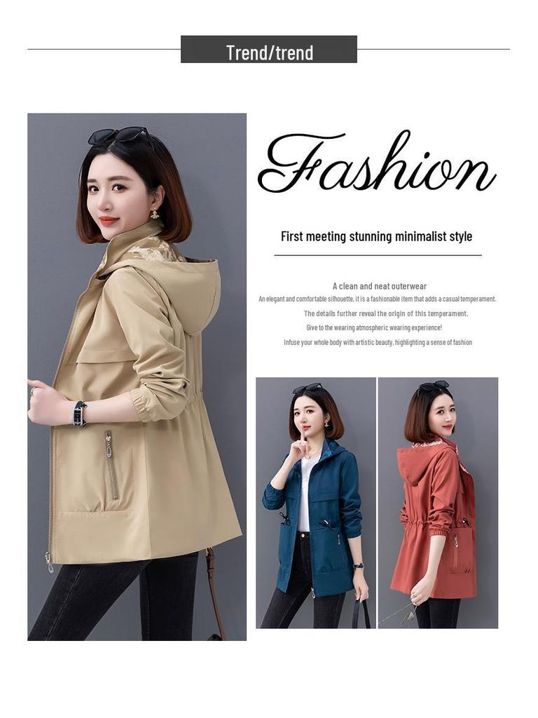 Pardesiu reversibil mărime plus pentru femei și jachetă scurtă de baseball