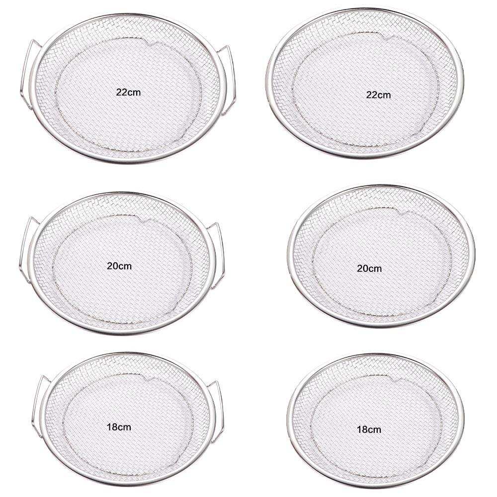 Round Stainless Steel Frying Filter Large Mesh Design Net Frying Basket Fried Strainer  Fries