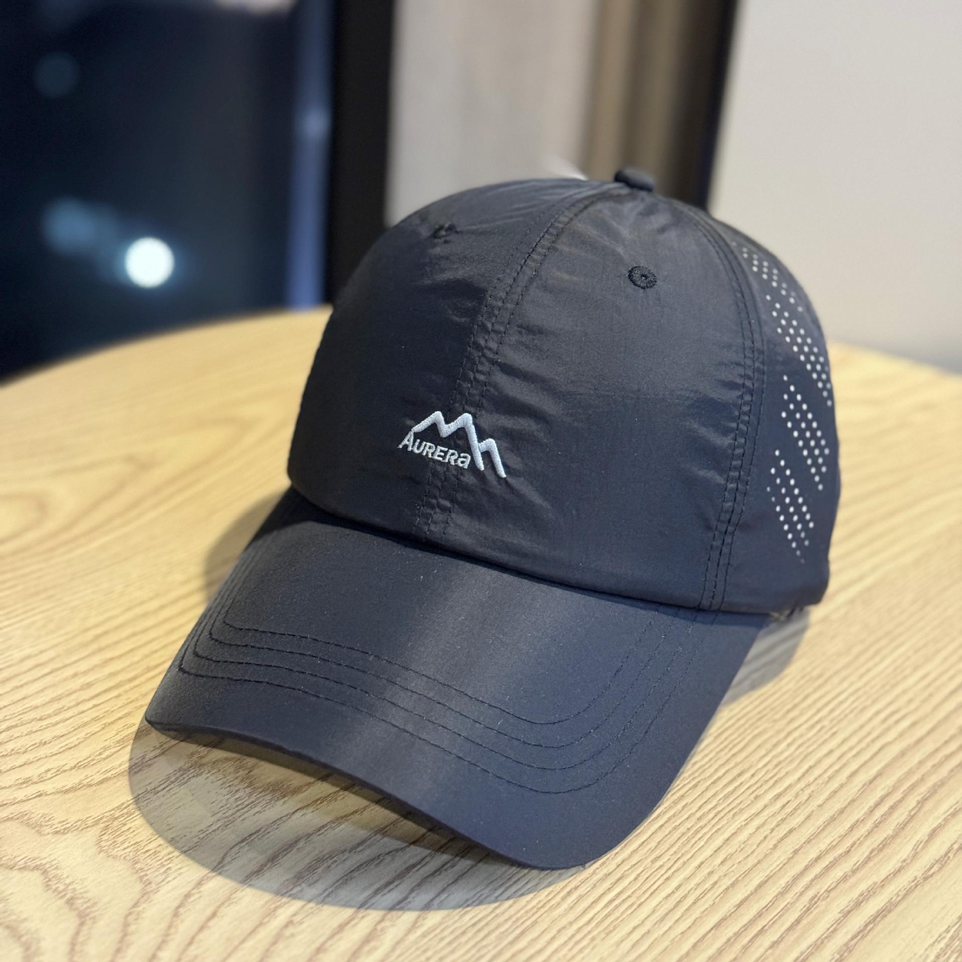 High-quality men s summer quick-dry breathable baseball cap, outdoor fishing sunshade, sun protection women s duckbill cap, sun hat Adult54-60Adjustable чёрный