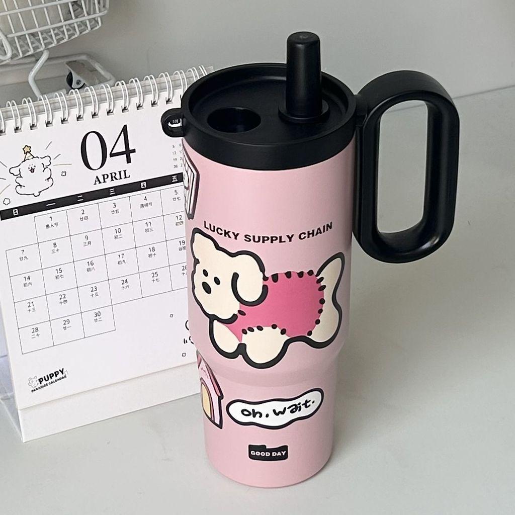 Summer Cooling Water Bottle With Handle 316 Stainless Steel Insulated Cup For Home Outdoor Car Use