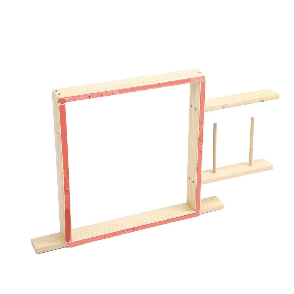 Rama pikowania DIY Craft Making Stal nierdzewna Dąb Tekstura drewna Łatwa instalacja Rama do robienia dywanów