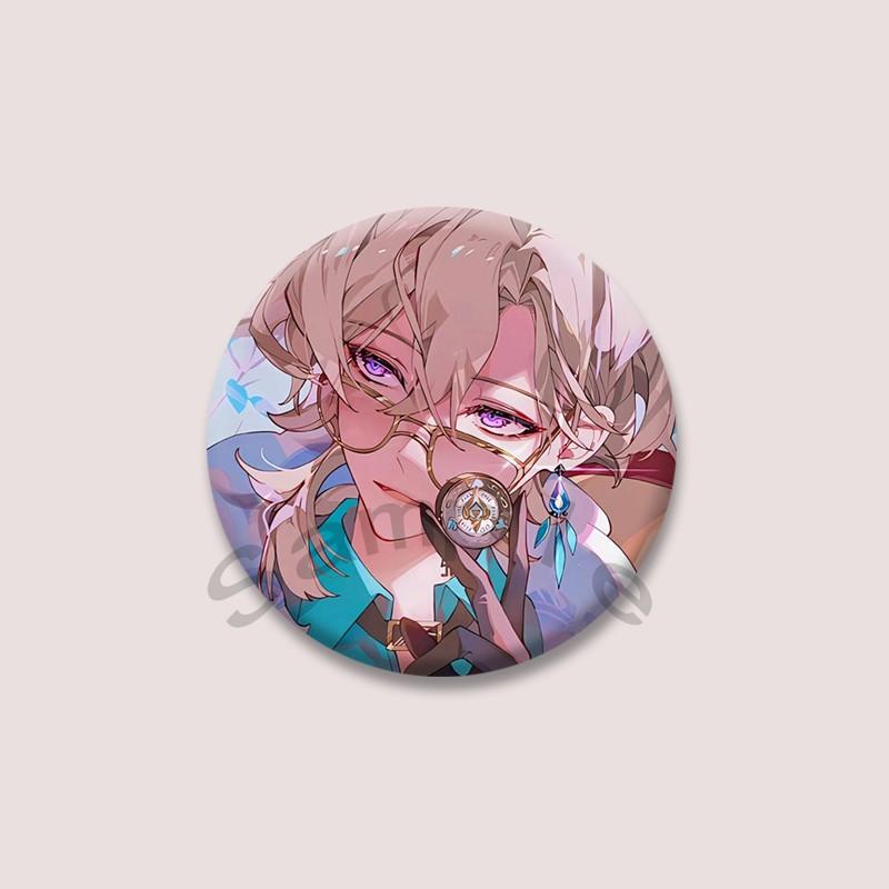 Game Series Honkai Star Rail Aventurine Badge Cartoon Character Soft Button Pins DIY Bag Hat Clothing Brooch Accessories Gifts