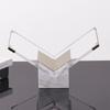 Modern Geometric Marble Bookshelf for Study Room Decorations