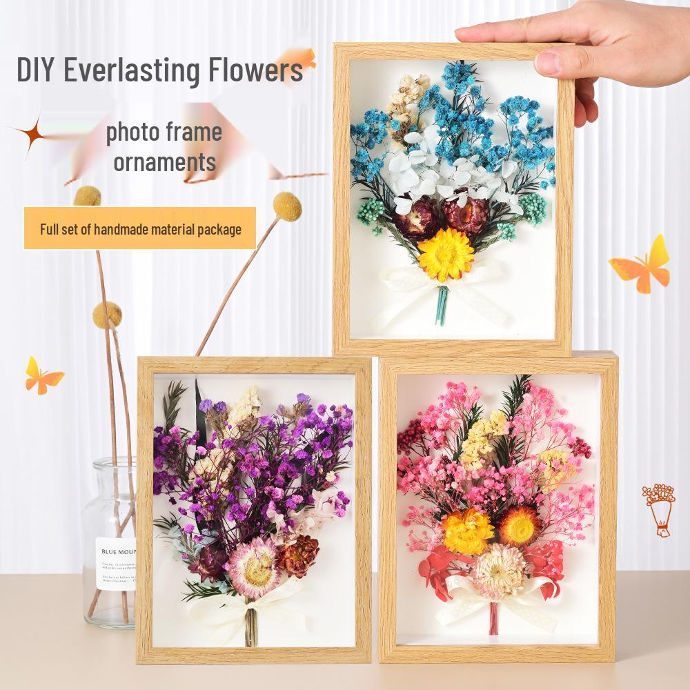 Mother’s Day DIY Photo Frame with Preserved Dried Flowers - Children's Handmade Gift Kit