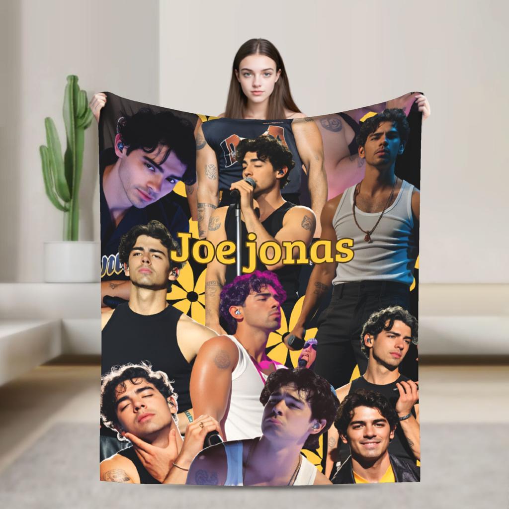 Kevin Jonas  Blankets Quality Warm J-Jonas Brothers  Bedding Throws Winter Kids Bedroom Fluffy Bedspread