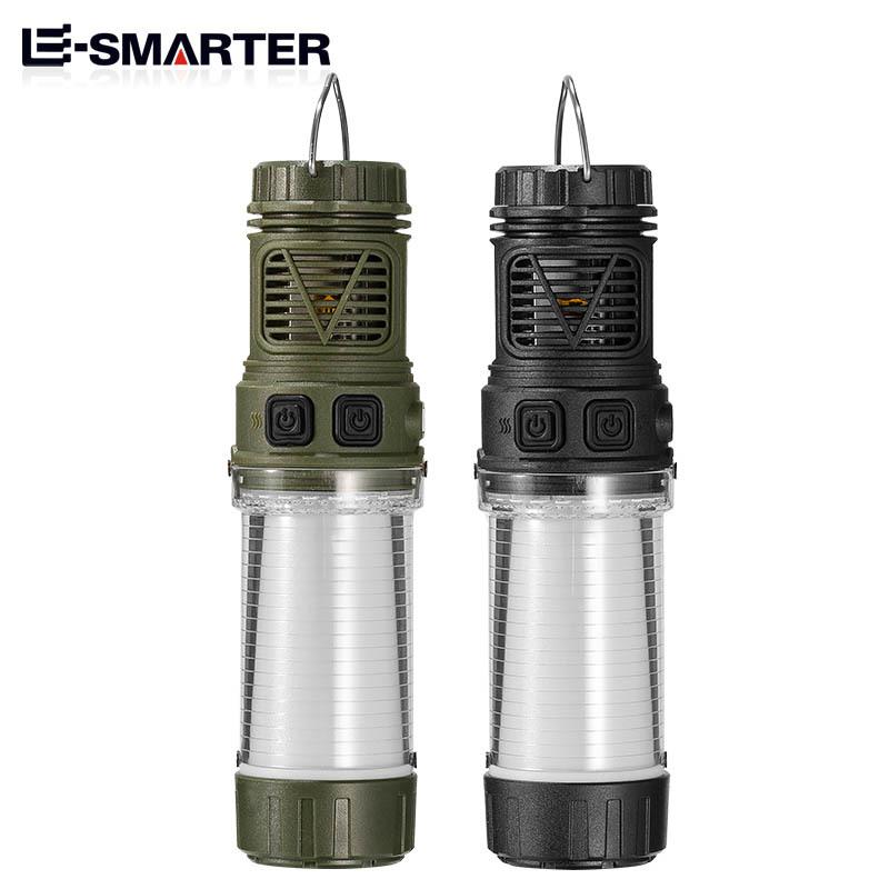 Rechargeable Mini Mosquito Repeller Portable Camping Lamp Magnetic Design Outdoor Backpacking Lighting LED Flashlight with Tripo