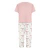 Women's Printed Two Piece Short Sleeve Pajama Set with Pants for Casual Sleepwear