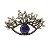 Lightweight Zinc Alloy Statement Pin Intricate Evil Eyes Charm And Crystal Embellishments Eleant Brooch Accessory