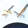 Art Craft Zinc Alloy Cutlery Bracket Holder Silver Cute Tableware Rack Holder Fawn /Little Dog Shape Cutlery Storage