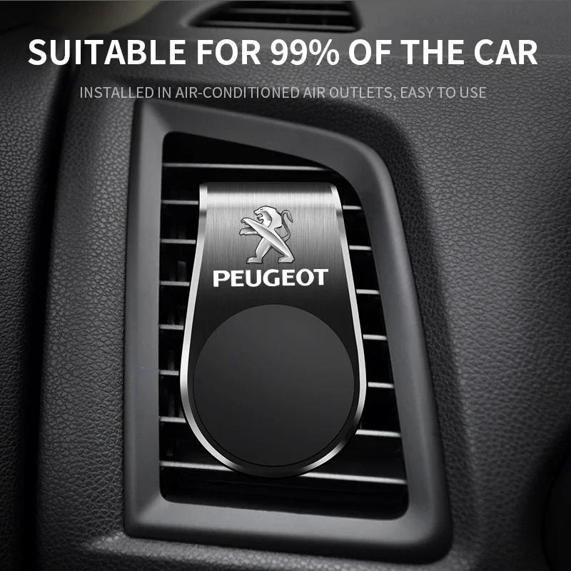 Car Styling Magnetic Car Phone Holder Mobile Mount Smartphone GPS Support Stand For Peugeot 206 208 306 307 308 407 408 508 2008