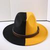 Popular European and American Classic Double-color Wide-brimmed Top Hat Men's and Women's Fashion OL Style Cowboy Hat Jazz Hat
