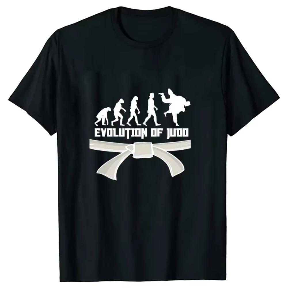 Men's Brand Tshirts Evolution of Judo Classic Graphic T-shirt Casual Fashion Women Men Clothing Tops Oversized Tee Shirt Homme
