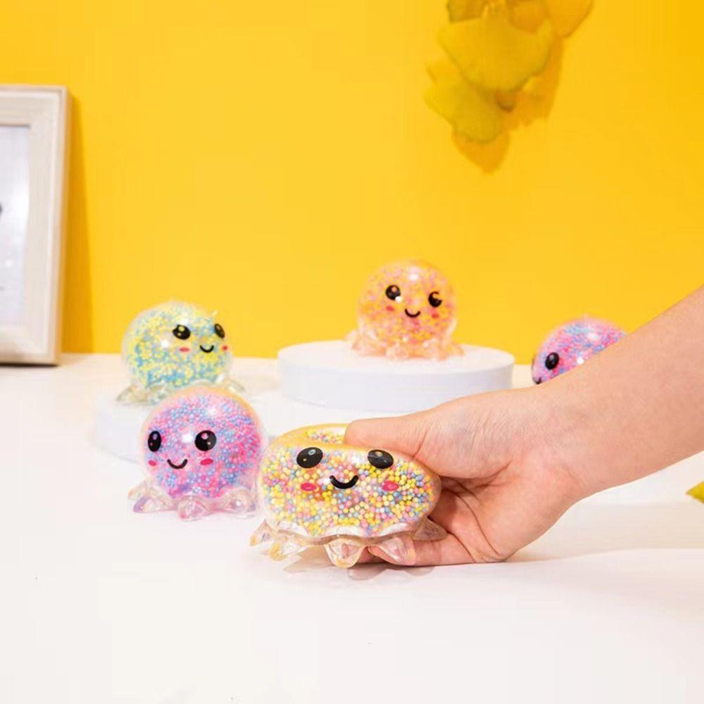 Stress Relief Toy Interactive Gift Squid Vent Ball Squeeze Toy Octopus Ball Glowing Octopus Toy