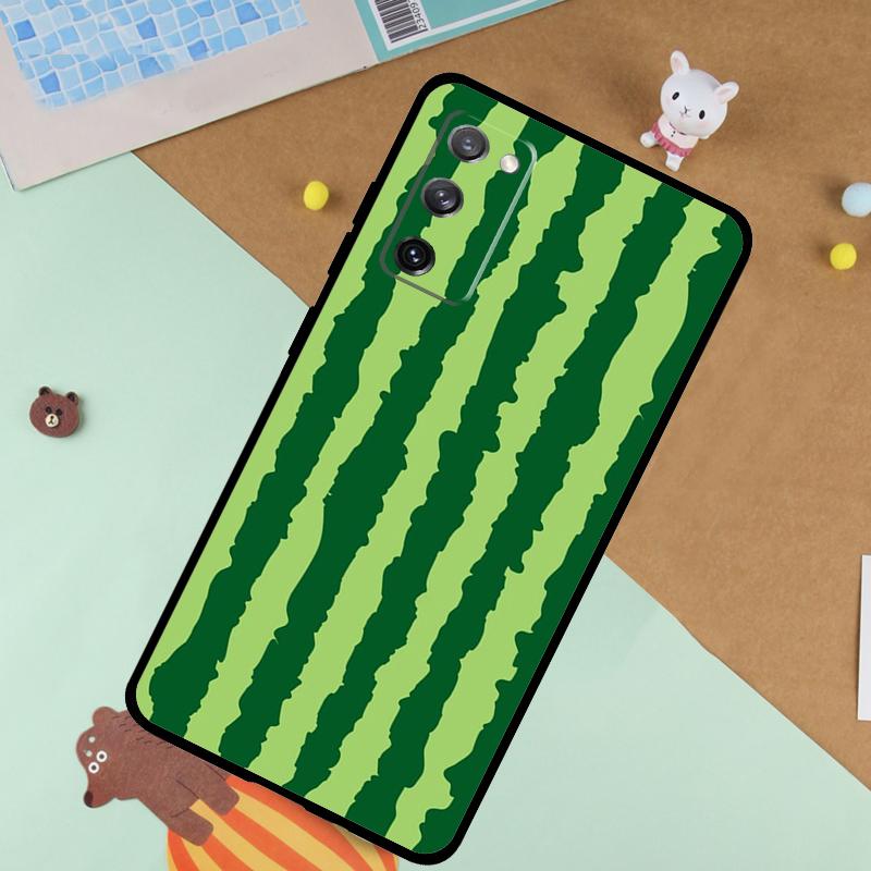 Cute Summer Fruit Watermelon Soft Case For Samsung Galaxy S24 Ultra S9 S10 S20 S22 S21 Plus S23 FE S25 Ultra Funda Cover