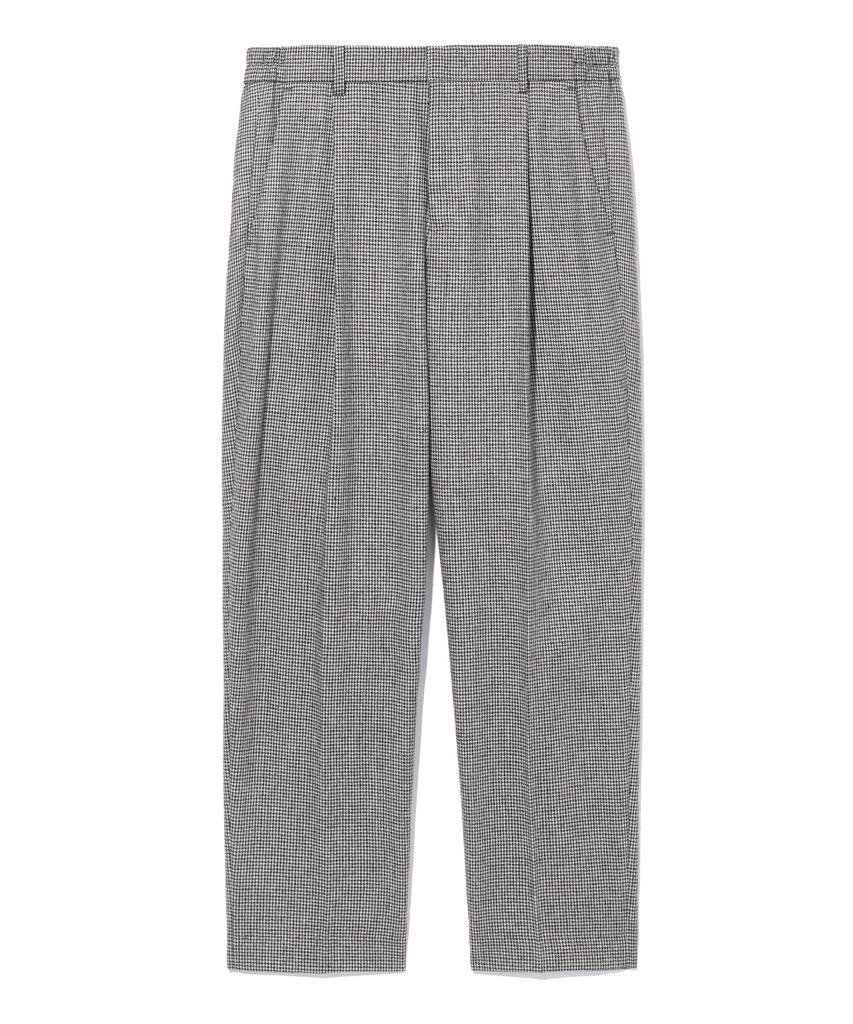 AOTT Wool Houndstooth Tapered Slacks