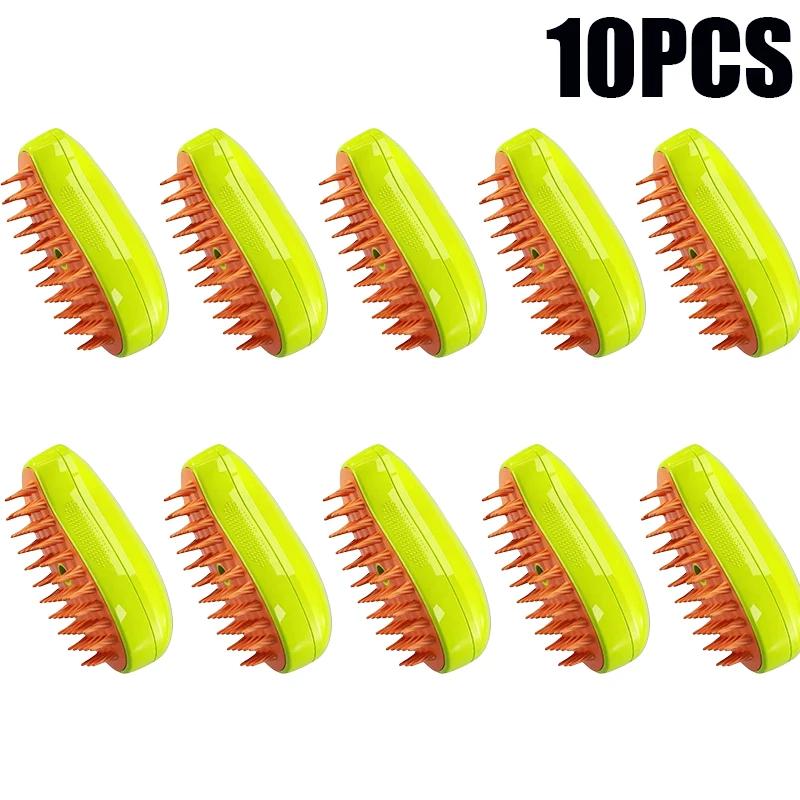 New Cat Dog Grooming Comb Electric Spray Water Spray Kitten Pet Comb Soft Silicone Depilation Cats Bath Brush Grooming Supplies