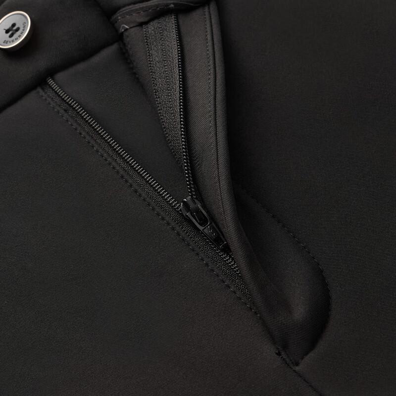 Septwolves Men's Fleece-Lined Straight-Leg Business Casual Pants