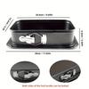 Leak-Proof Rectangular Cake Pan 11.03in, Non-Stick, Removable Bottom for Cheesecakes & Desserts, Oven & Dishwasher Safe
