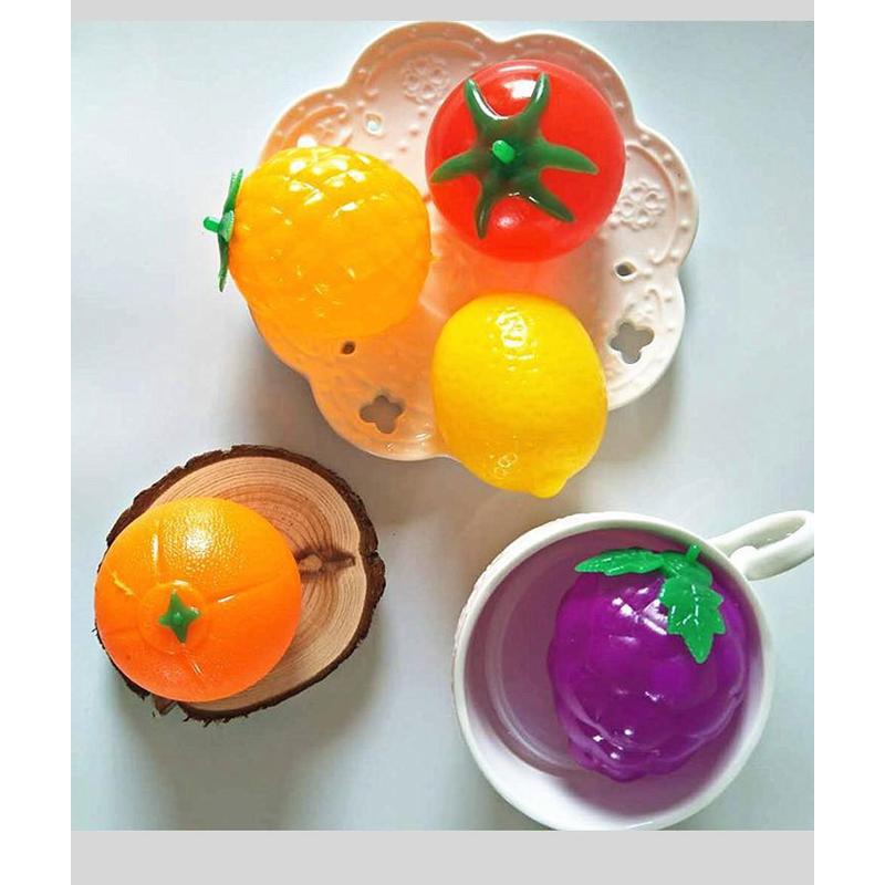 Summer  Cartoon Bead Tomato Strawberry Watermelon Fruit Squishy Fidget Toy Stress Ball Water Ball Kids Holiday Taba Squshy Gift
