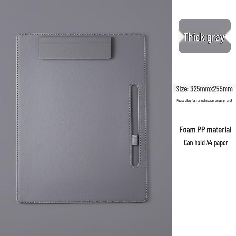 Junhui A4 Leather Clipboard with Pen Slot 2-Pack