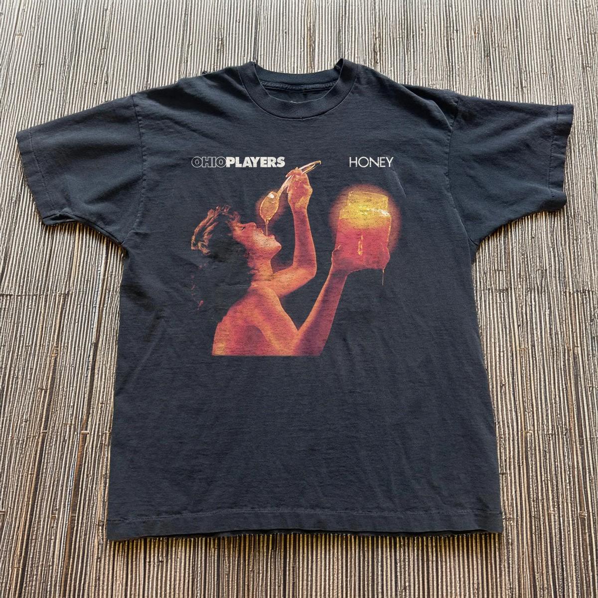 Ohio Players Honey Rock Band Unisex Black T-shirt Size S-5XL M