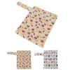 3pcs Wet Bag Water Resistant Reusable Portable Hanging Diaper Wet Bag for Home Travel