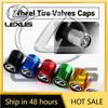 2026 Hot Interior Stickers 4PCS Car Wheel Tire Valve Caps Stem Case Cover Auto Accessories For CT200h ES250 ES300h NX300h