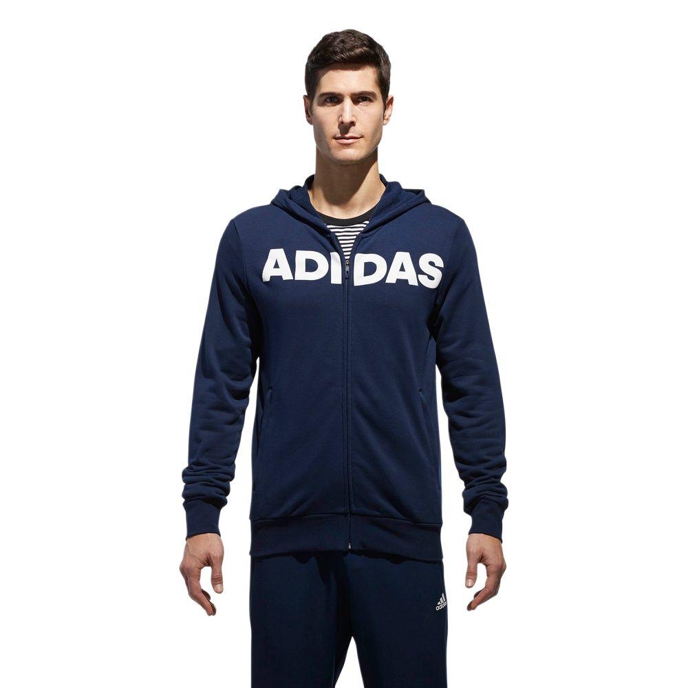 

Adidas Вязаная куртка с капюшоном, удобная, с длинным рукавом, мужские куртки, темно-синяя CX4957 L