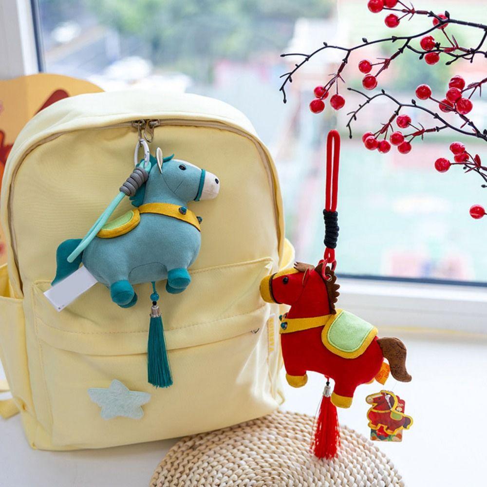 Realistic Zodiac Pony Plush Doll Ultra-soft Stuffed Horse Plush Pendants  Bags Decor