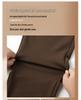 Warm High-Waist Velvet Pants for Middle-Aged and Elderly Women - Autumn/Winter Straight-Leg Style