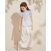 Kids' Soft Blue Floral Top & Pants Set