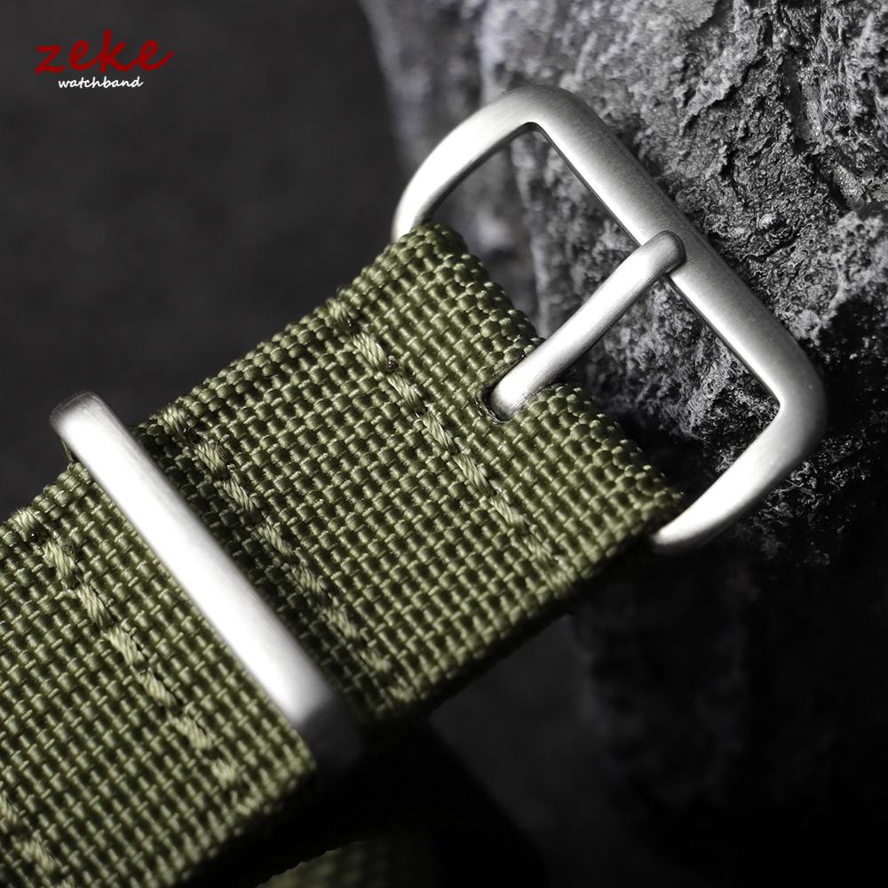 Ribbed Nylon Watchband Nylon Watch Strap 18mm 19mm 20mm 22mm Watchband Accessories for Military Sports Woven Watch Band Bracelet