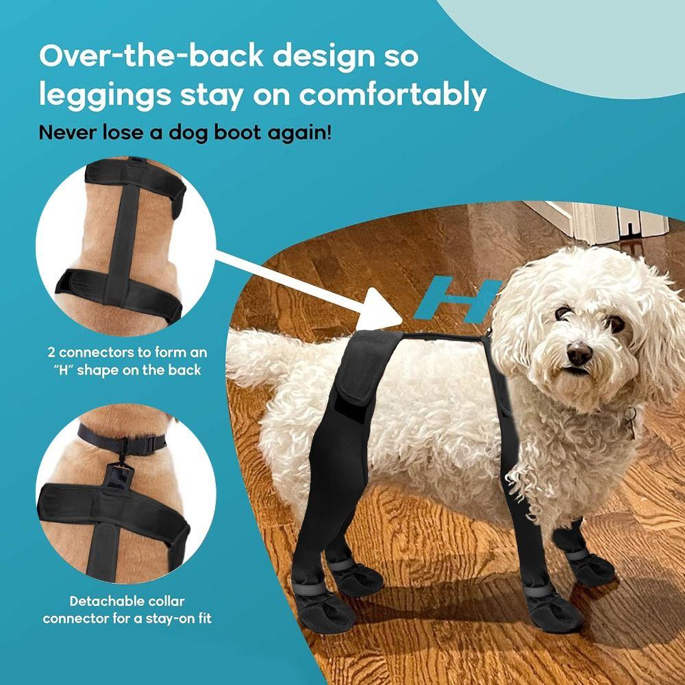 Adjustable Dog Suspender Boots Waterproof Paw Protective Footwear Outdoor Dog Shoes  Going Out