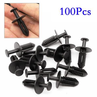 100x Kofferbak Schroef Klinknagels Set Auto Bumper Spatbord Bevestigingsclips Voor Opel Messer