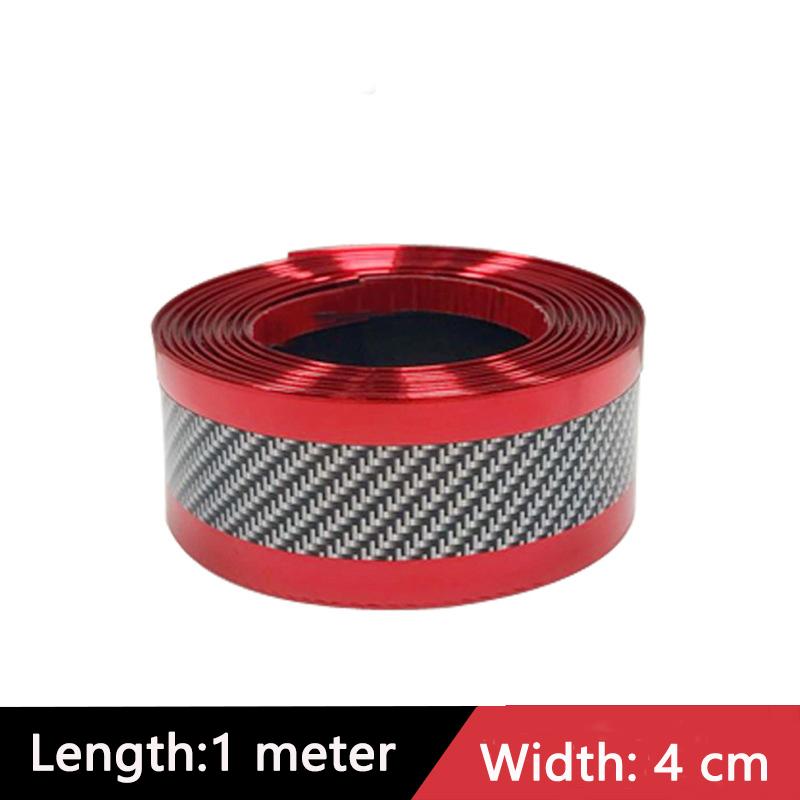 Autocolante de protecție pentru prag de mașină, bandă de cauciuc anti zgârieturi din fibră de carbon, protecție pentru prag de mașină, film autocolant pentru mașină