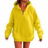Women's Fashion Casual Long Sleeve Solid Color Hooded Sweatshirt Tops